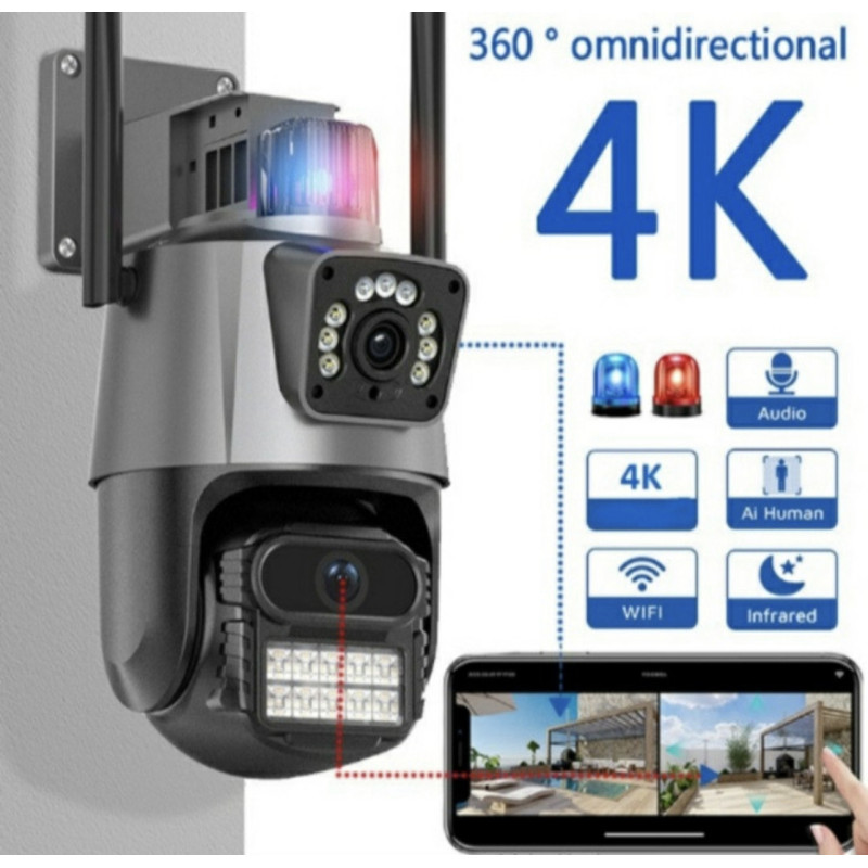 Wifi 4K Kamera , Rotirajuca